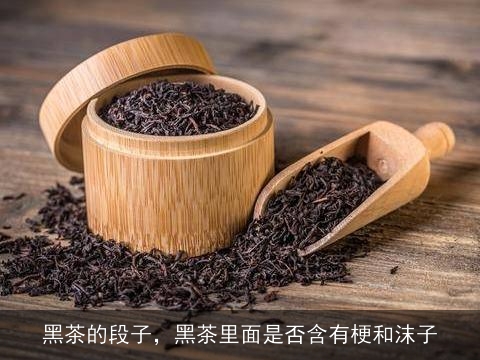 黑茶的段子，黑茶里面是否含有梗和沫子
